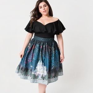 NEW Unique Vintage Plus Fireworks Show Skirt